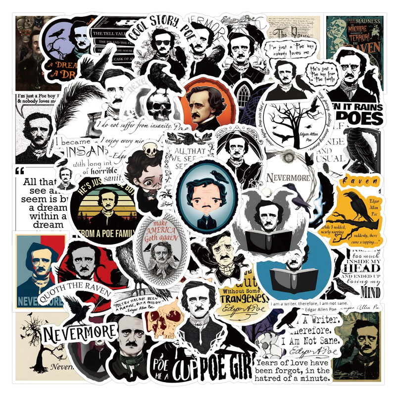 Edgar Allan Poe Stickers