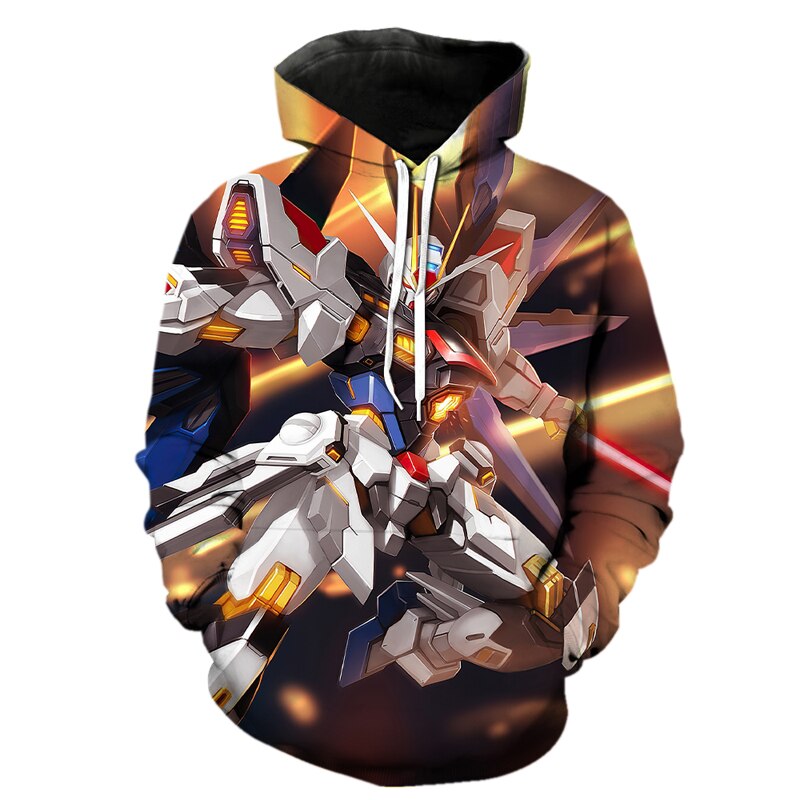 Gundam 3D Printed Hoodie