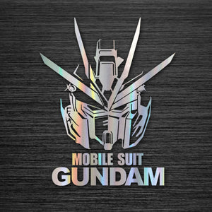 Gundam car two-dimensional laser stickers