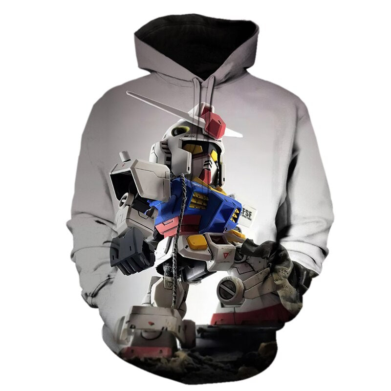 Gundam 3D Printed Hoodie