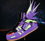 Gundam Casual Side Wings Lace Up Cool Colors Luxury Sneakers