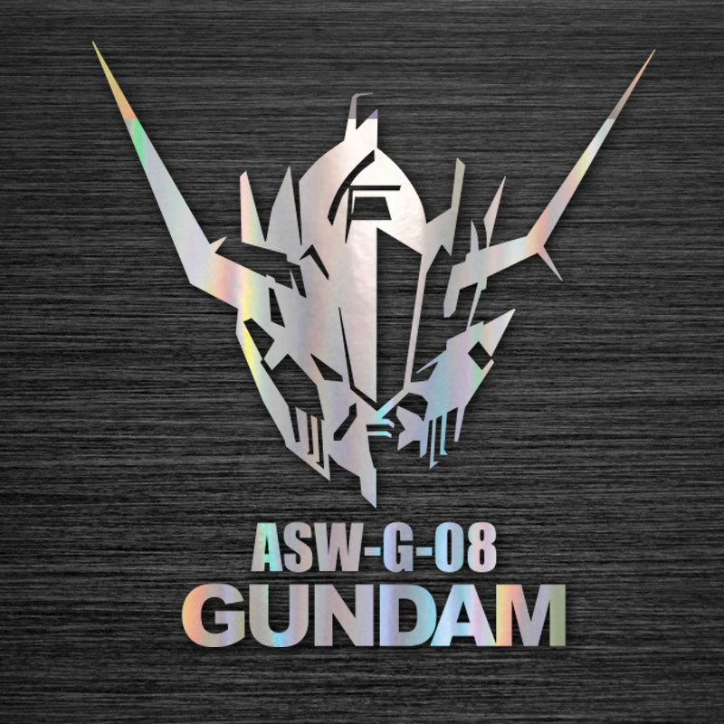 Gundam car two-dimensional laser stickers