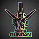 Gundam car two-dimensional laser stickers