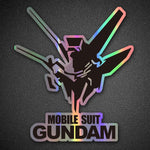 Gundam car two-dimensional laser stickers