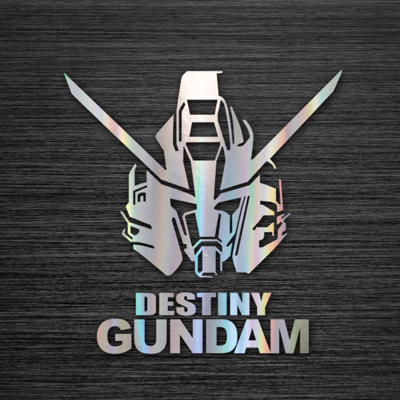 Gundam car two-dimensional laser stickers