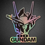 Gundam car two-dimensional laser stickers