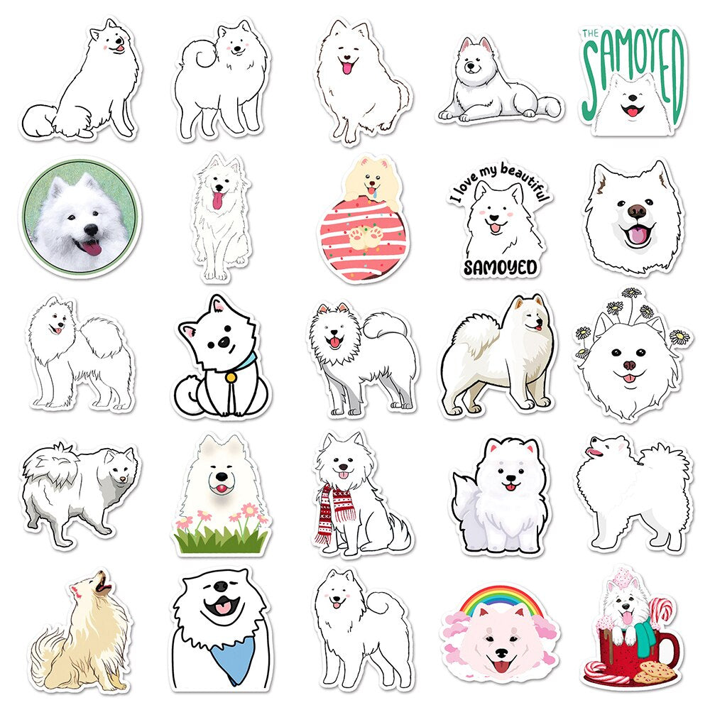 Samoyed Dog Stickers