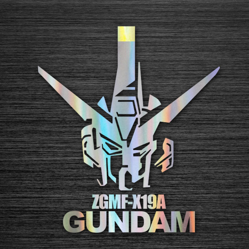 Gundam car two-dimensional laser stickers