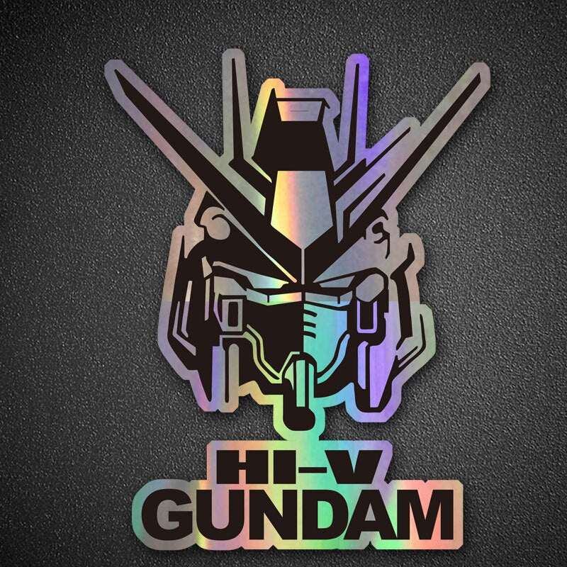 Gundam car two-dimensional laser stickers