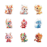 Dragon Year Celebration Lantern Stickers