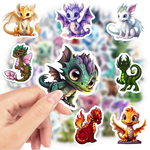 Dragon Cute Western Stickers