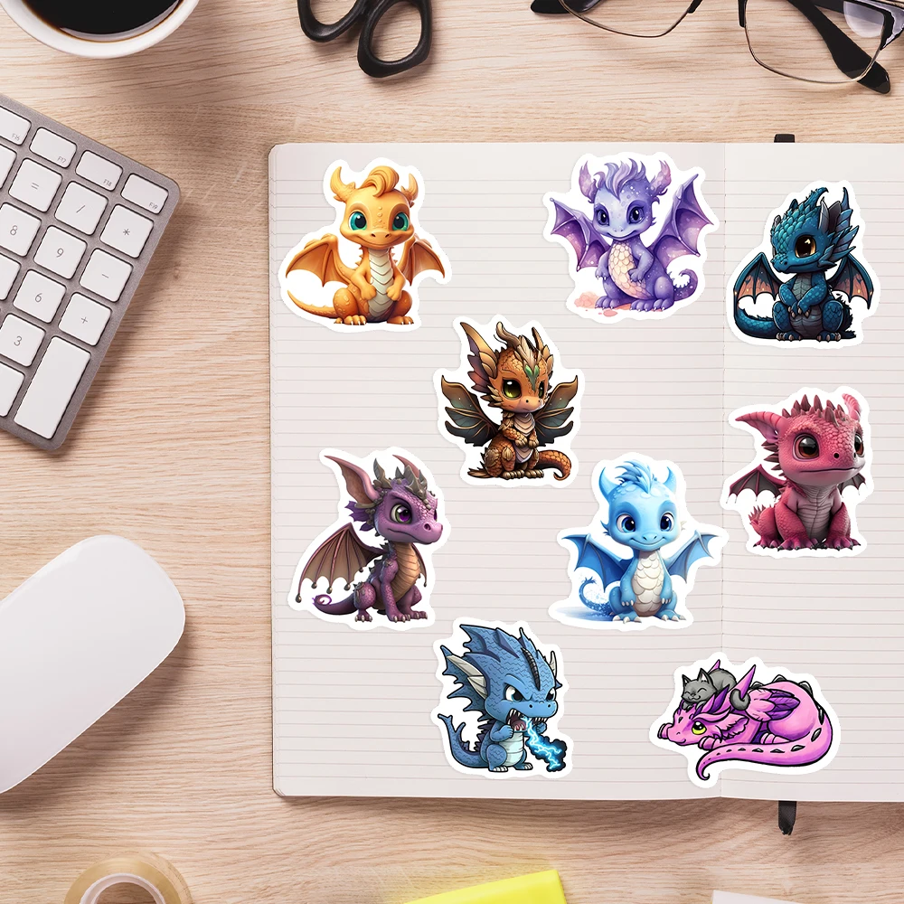 Dragon Cute Western Stickers