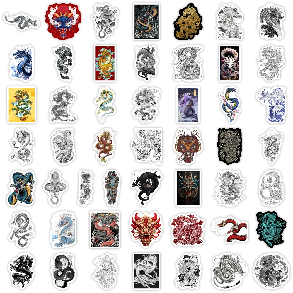 Tradition Chinese Dragon Stickers