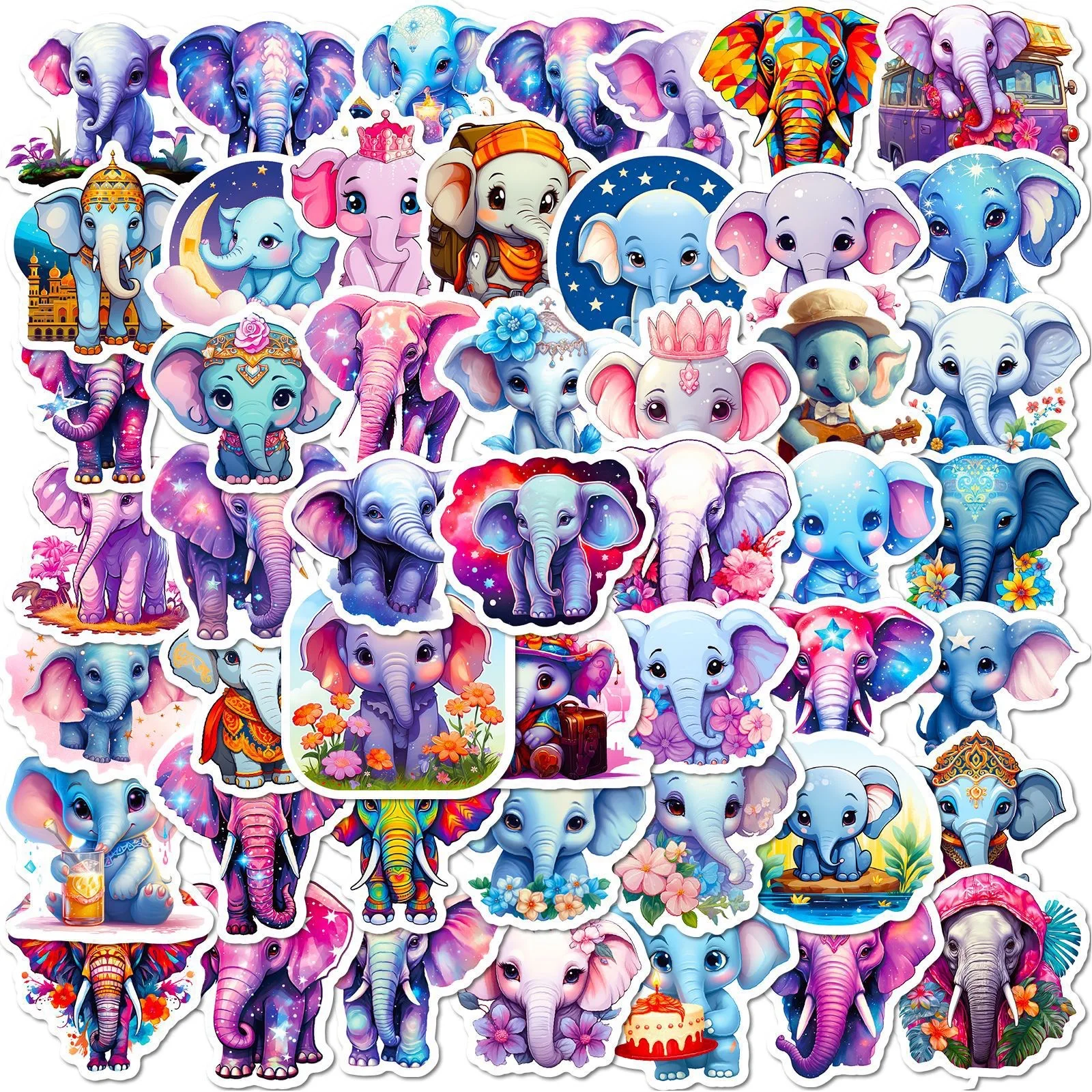 Elephant Kawaii Stickers