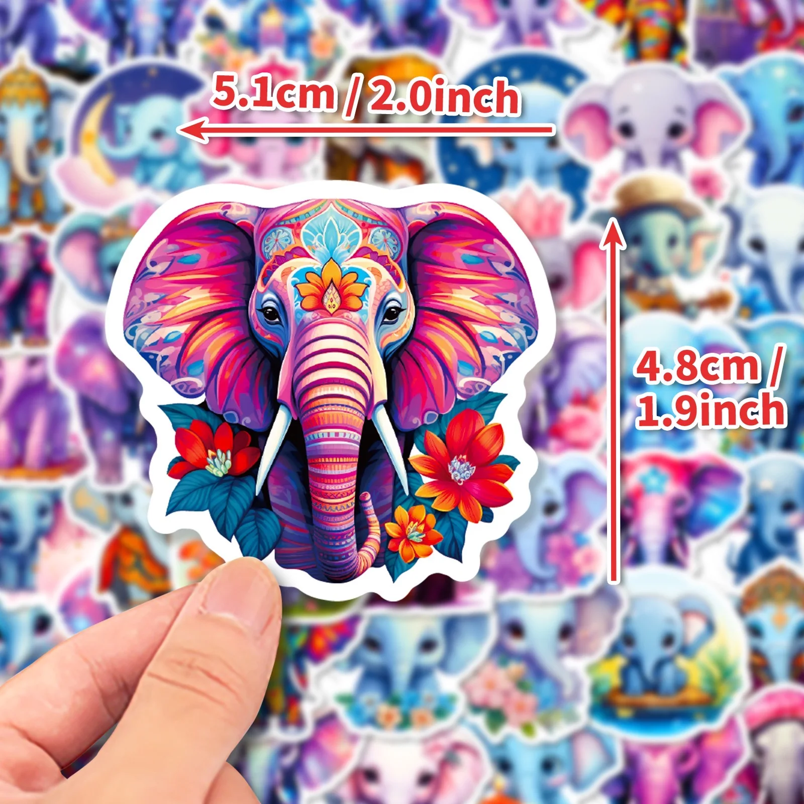 Elephant Kawaii Stickers