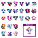 Elephant Kawaii Stickers