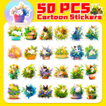 Cat Plant Stickers