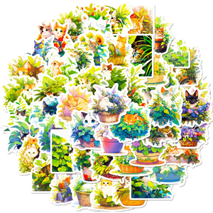 Cat Plant Stickers