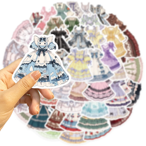 Goth Girl Lolita Dress Stickers