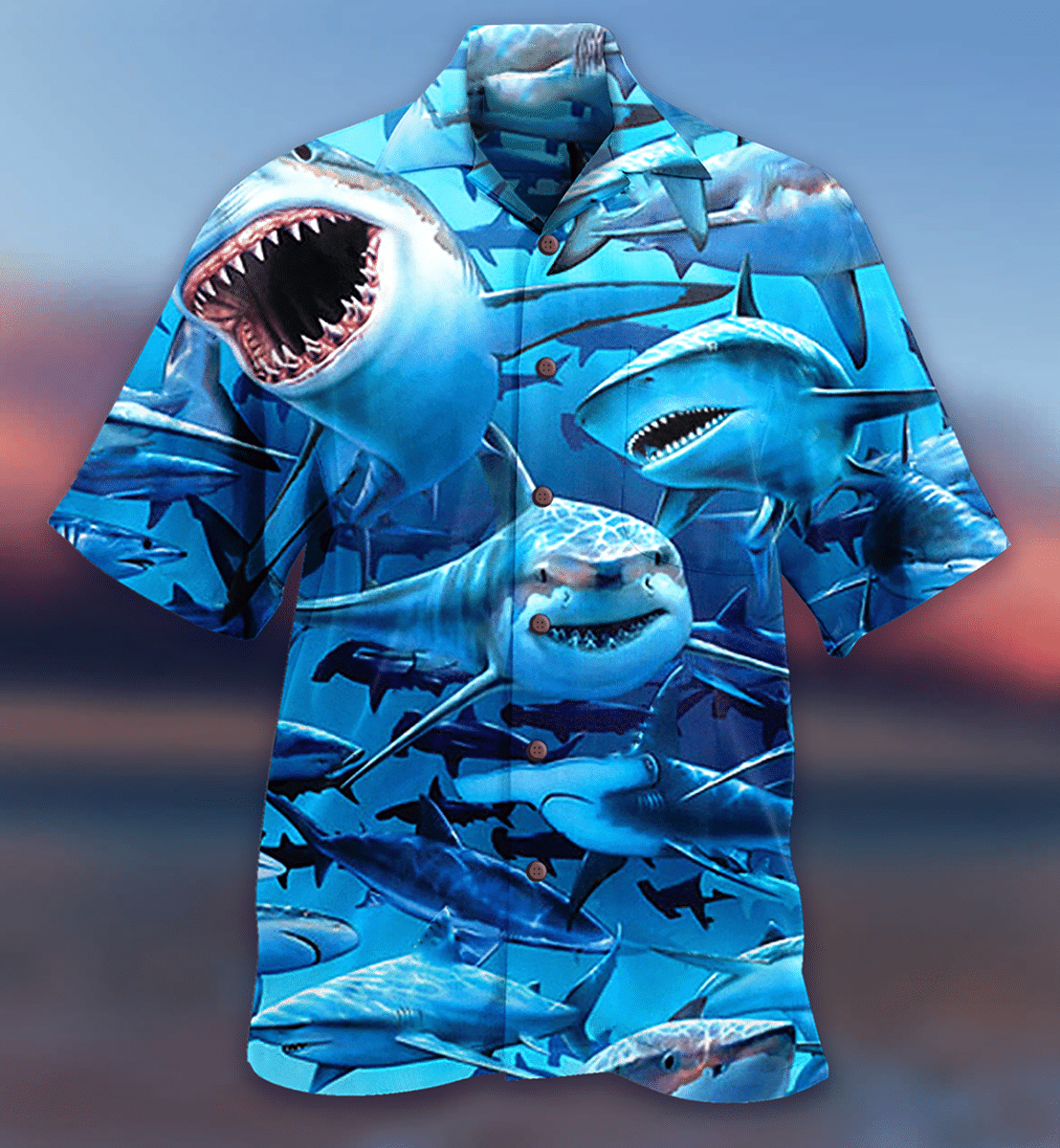 Sharks Awesome Love It Limited Edition - Hawaiian Shirt - HAWS03FNN040621 - Owls Matrix LTD