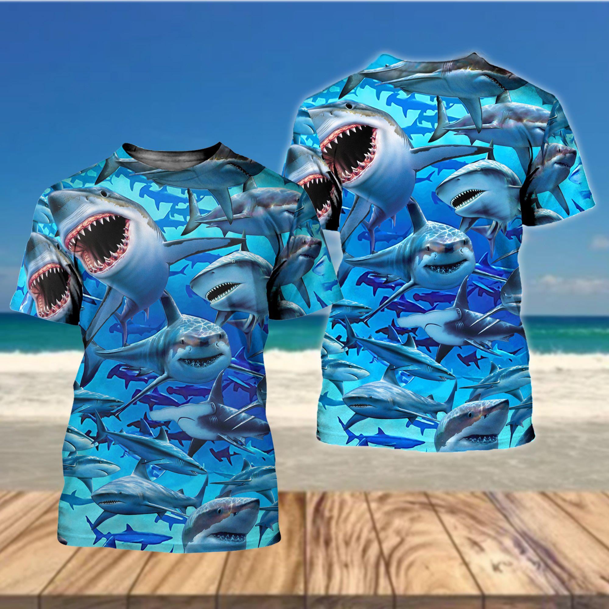 Sharks Awesome Love It Limited Edition - Hawaiian Shirt - HAWS03FNN040621 - Owls Matrix LTD