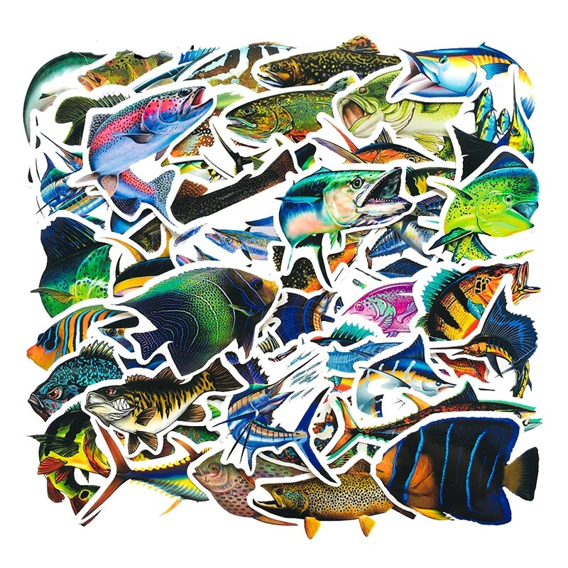 Ocean Sea Fishing Stickers