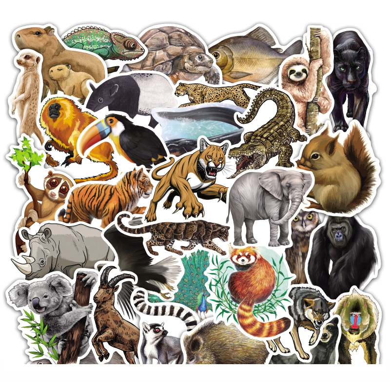 Safari Animals Stickers