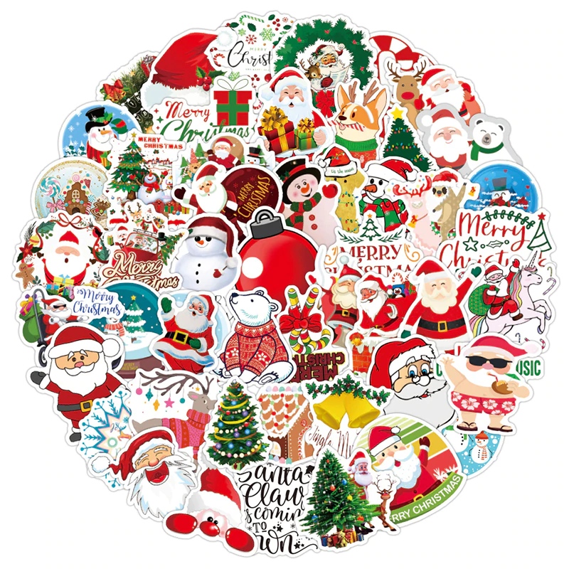 Santa Claus Christmas Stickers