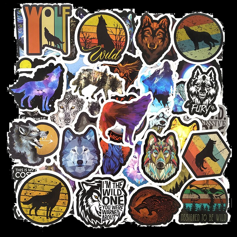 Wild Wolf Stickers