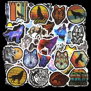 Wild Wolf Stickers