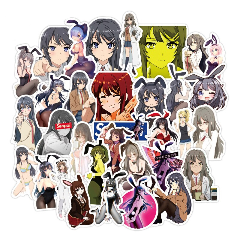 Bunny Girl Sexy Anime Stickers