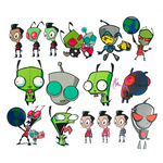 Invader Zim Stickers