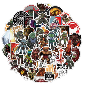 Doom Eternal Shooting Game Stickers