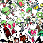 Invader Zim Stickers