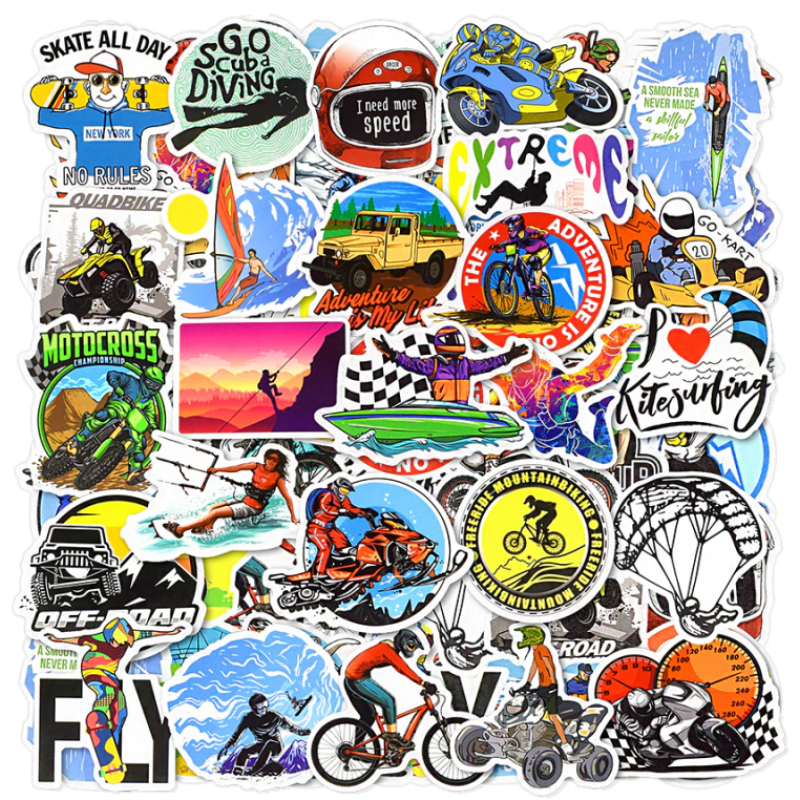 Extreme Sport Adventure Boys Stickers