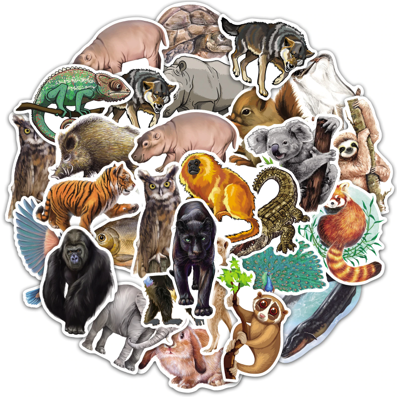 Safari Animals Stickers