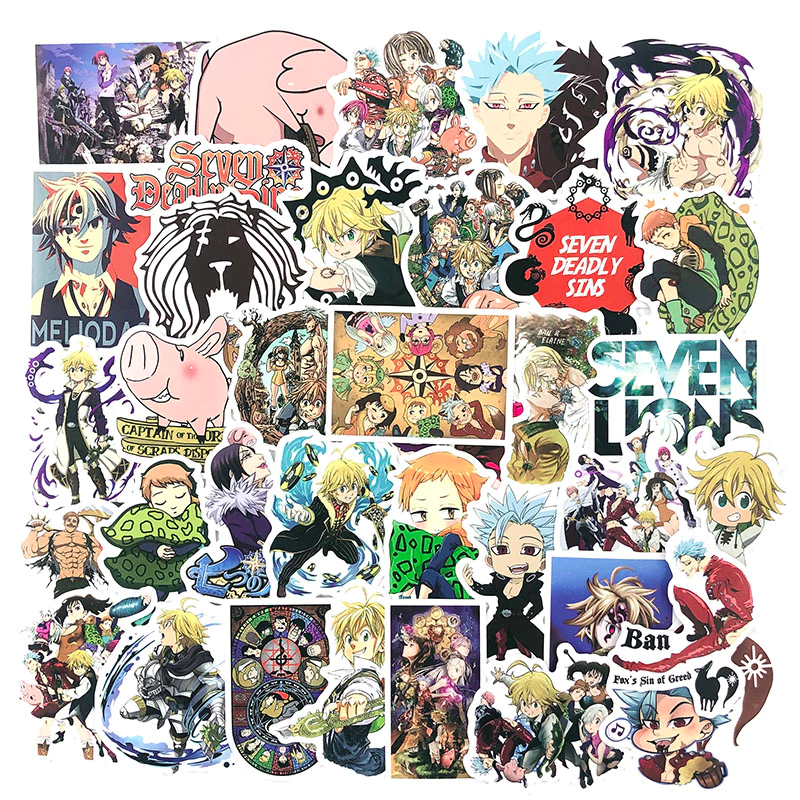 Seven Deadly Sins Anime Stickers