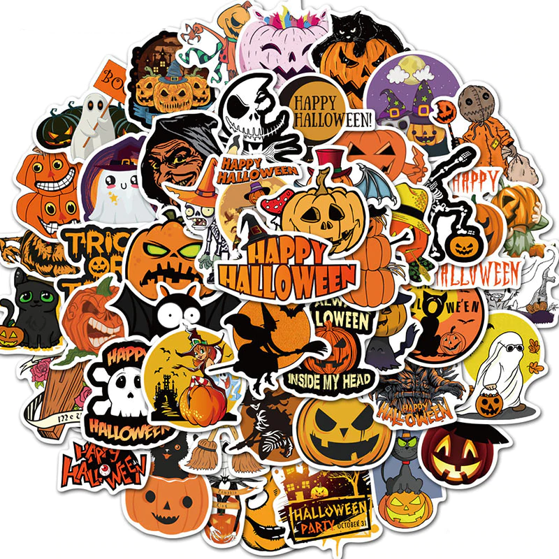 Pumpkin Halloween Jack Stickers