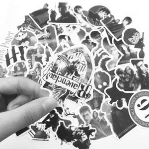 Harry Potter Black White Stickers