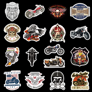 Halley Biker Stickers