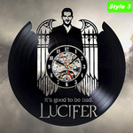 Hail Satan Lucifer Wall Clock