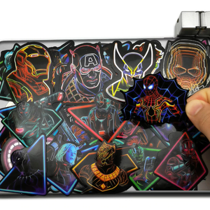 Neon Super Hero Avengers Stickers