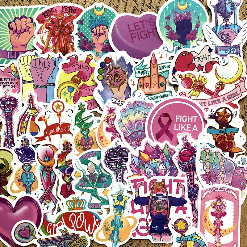 Strong Girl Inspirational Stickers