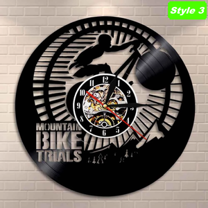 Mountain biking Wall Clock