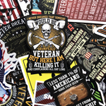 Veteran Retro Stickers