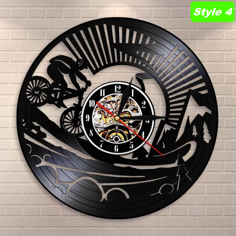 Mountain biking Wall Clock