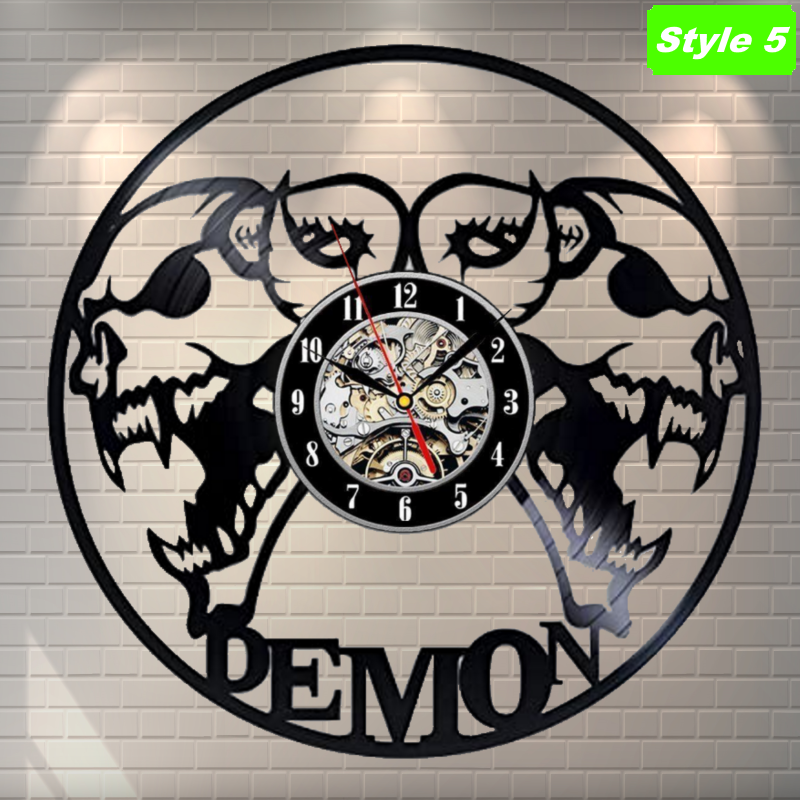 Hail Satan Lucifer Wall Clock