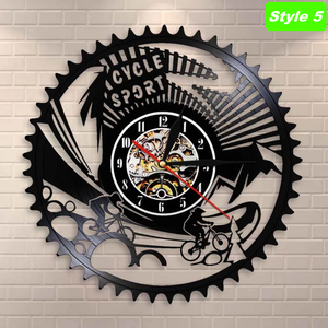 Mountain biking Wall Clock