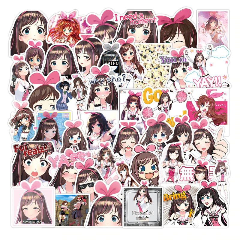 Kizuna AI Cute Girl Anime Stickers