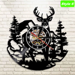 Deer Hunting Wall Clock
